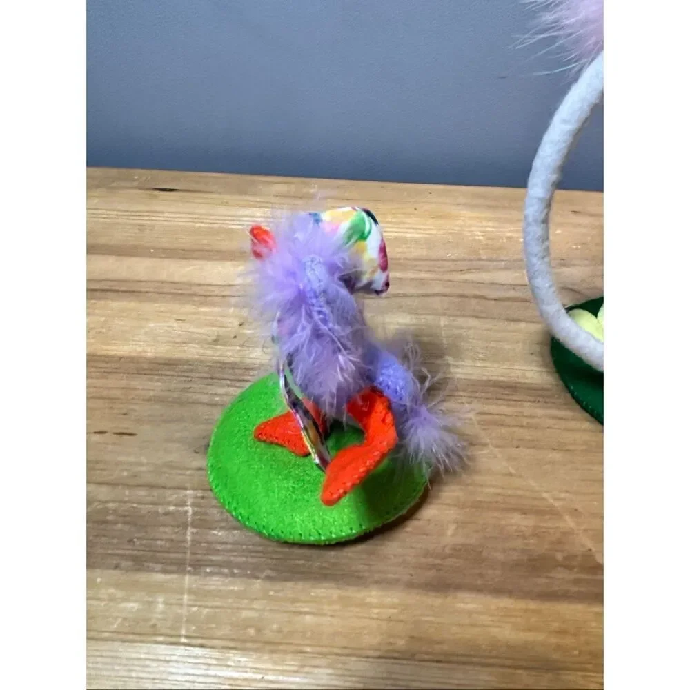 Annalee Easter Ostrich and Hip-Hop Jellybean Duck